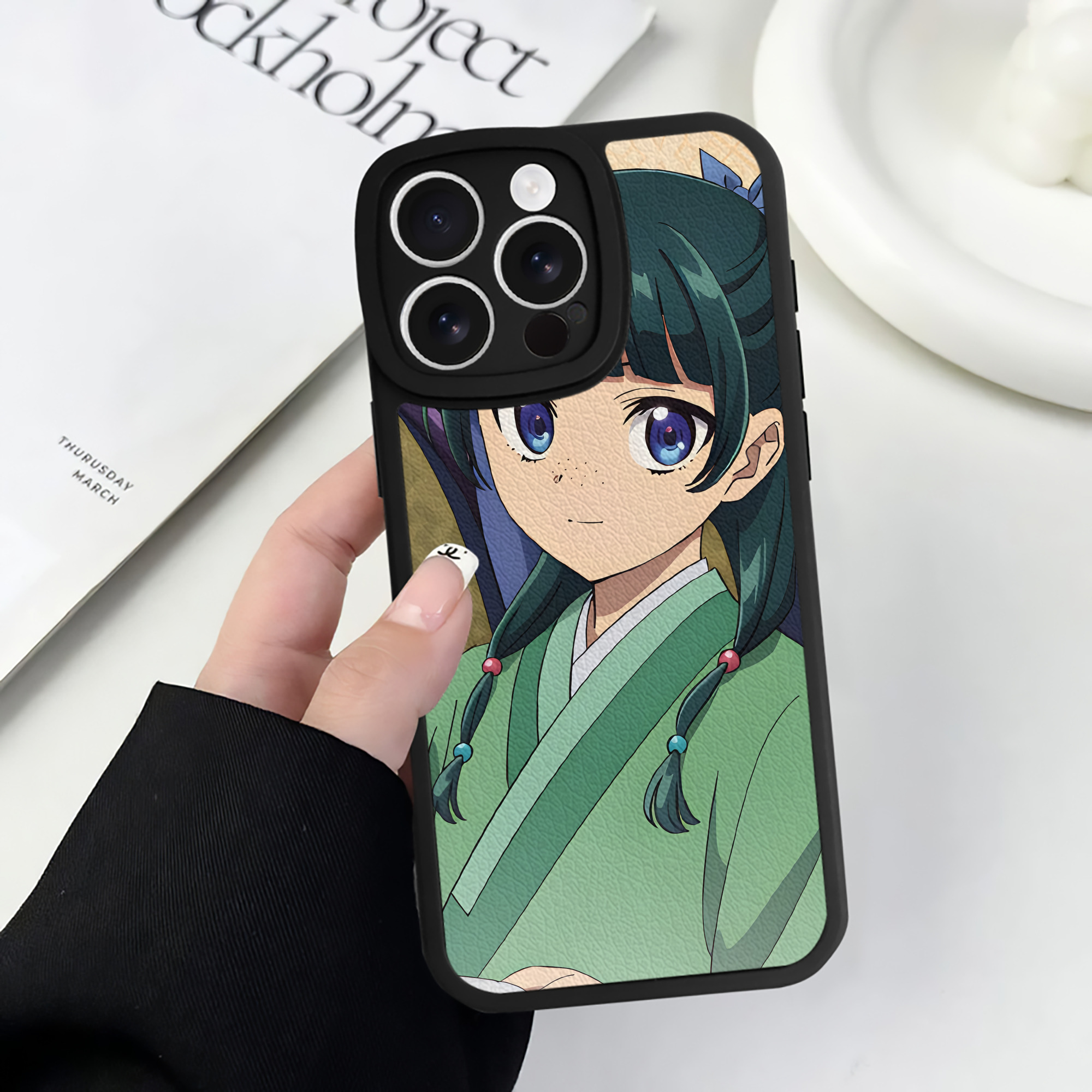 薬屋のひとりごと The Apothecary Diaries 【iPhone 16シリーズ対応】シリコンスマホケース（レザー調） 材質：シリコン